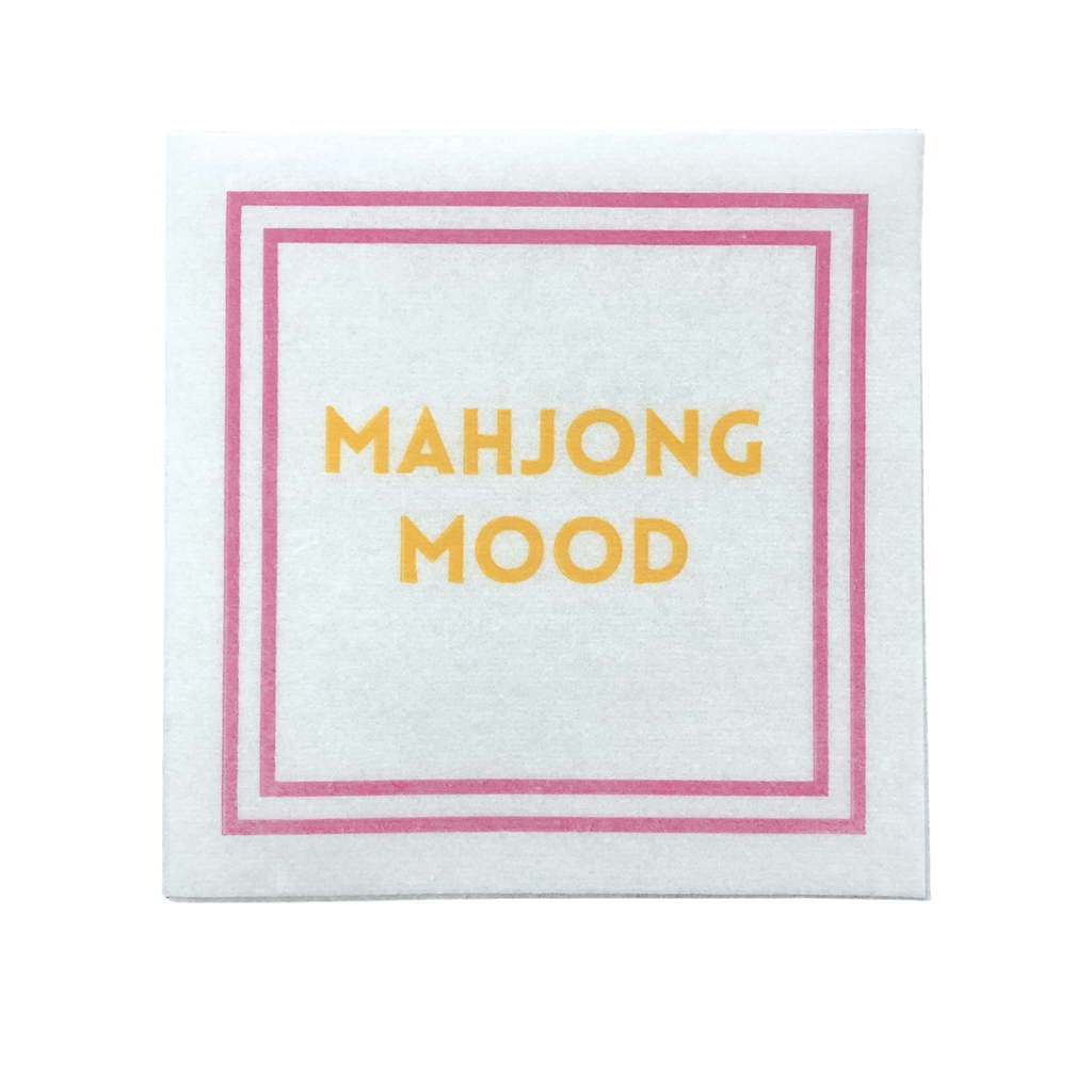 MAHJONG NAPKINS | 5'' x 5'' Luxury, Linen-Feel, Eco-Friendly