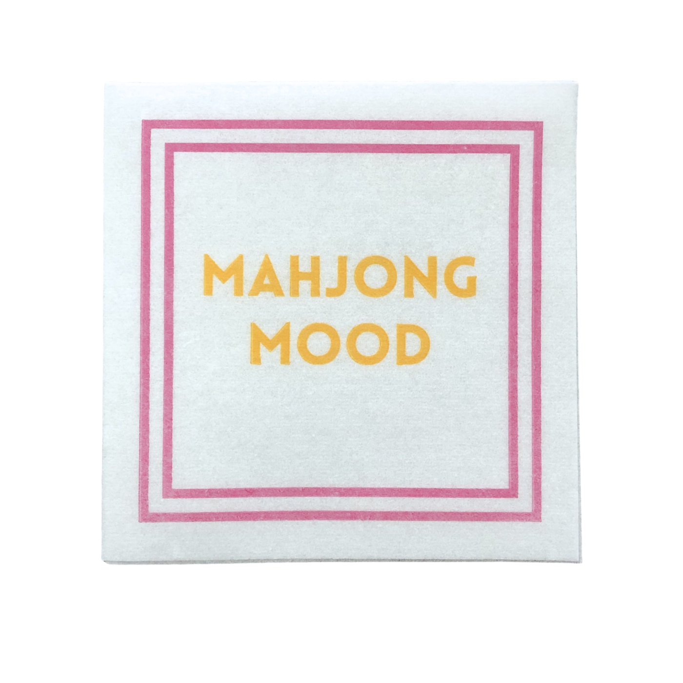 MAHJONG NAPKINS | 5'' x 5'' Luxury, Linen-Feel, Eco-Friendly