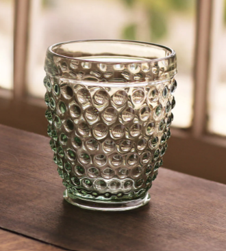 2769_glass Hobnail Double Old Fashioned Set of 4 Moss Green.png
