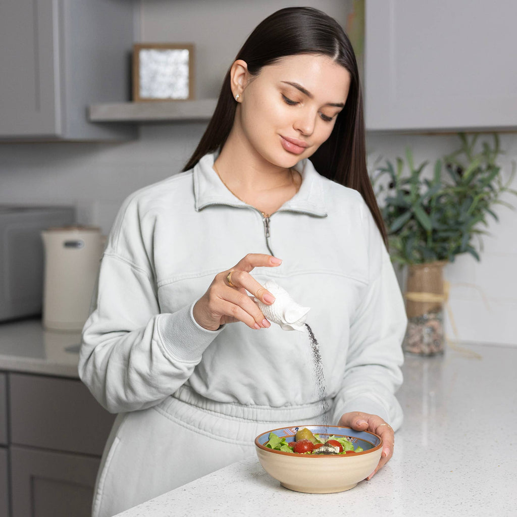 Fox Run Mini Ceramic Owl Salt and Pepper Shakers, Set of 2