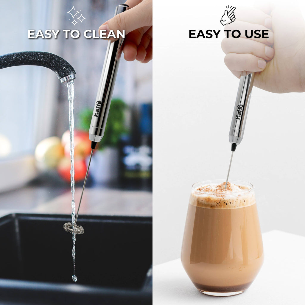 Kaffe Handheld Milk Frother Stainless Steel