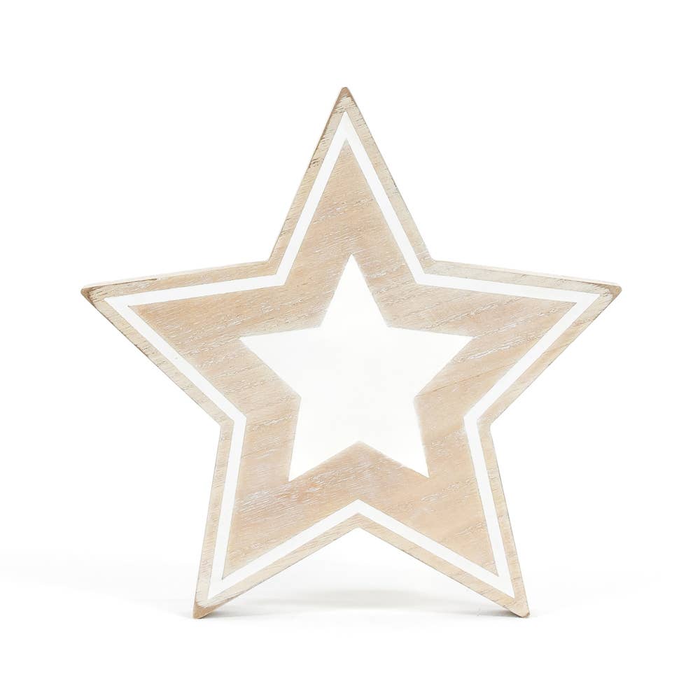 8 inch Wood Stars