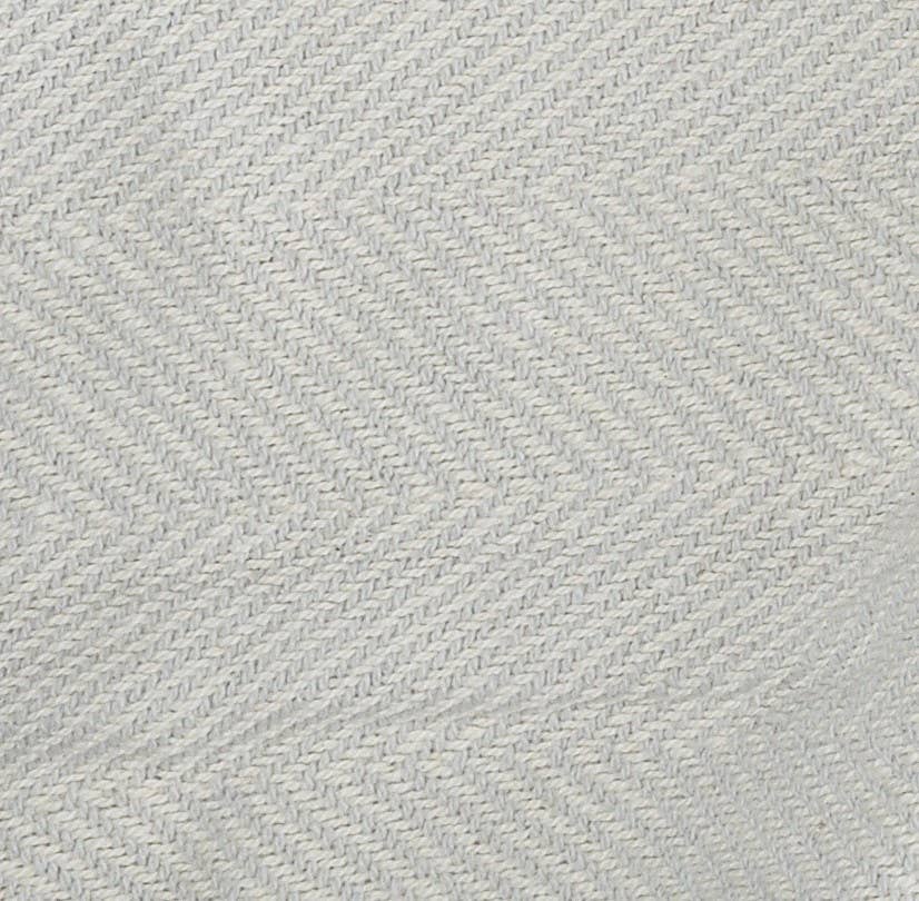 Slight Chevron Soft Gray Throw Blanket with Fringe
