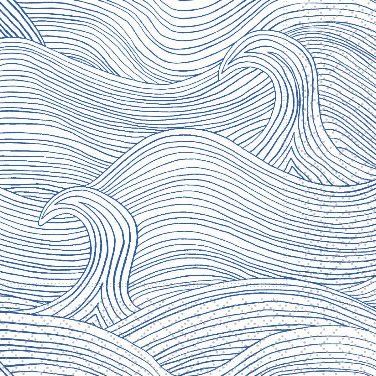 Paper Cocktail Napkins Pack of 20 Wind Waves