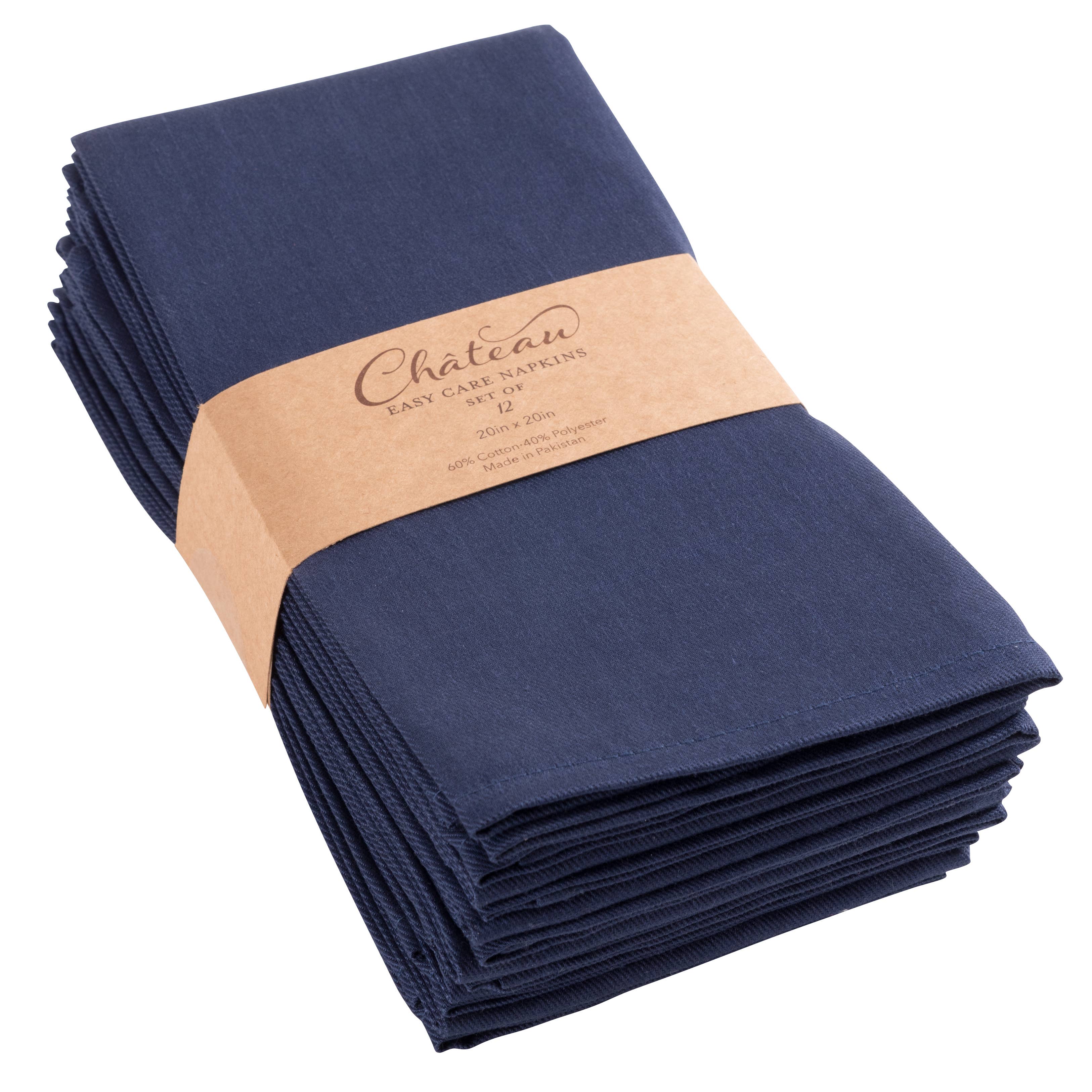 Chateau Easy Care Dinner Napkins - Set of 12