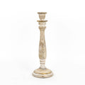 11 1/2” Mango wood candlestick