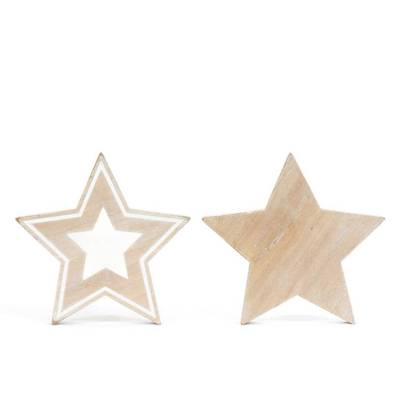 8 inch Wood Stars