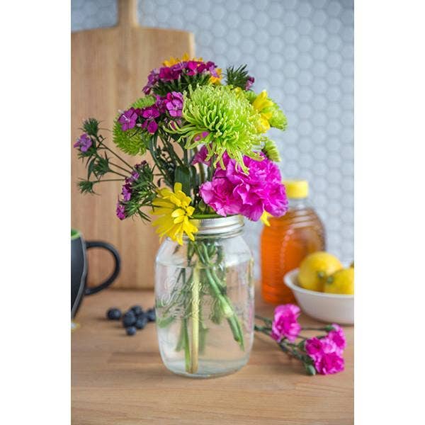 Jarware Flower Grid for Wide Mouth Mason Jar