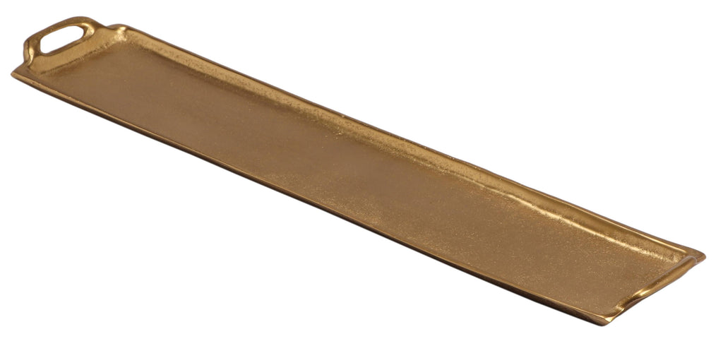 Gold Textured Tray with Handles