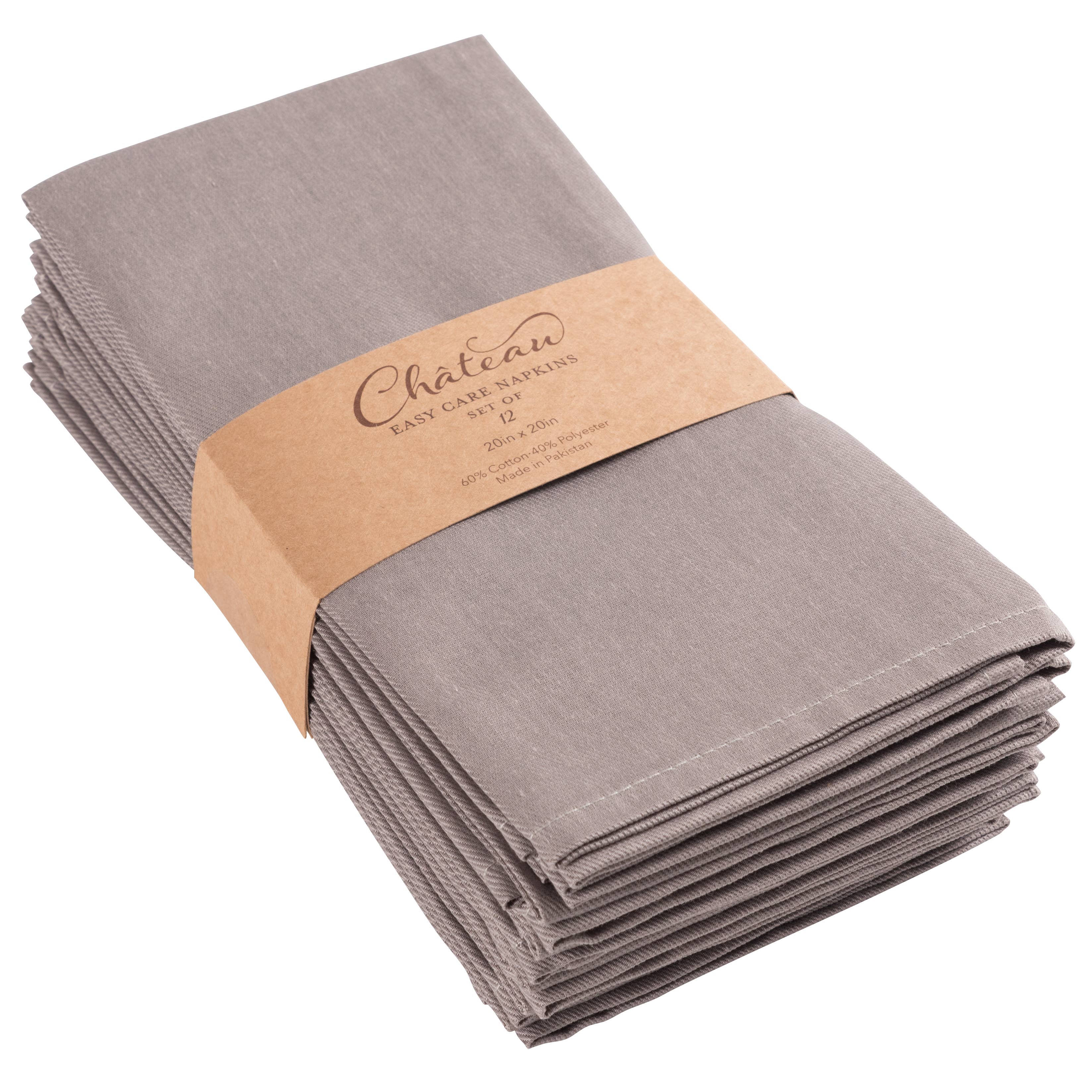 Chateau Easy Care Dinner Napkins - Set of 12