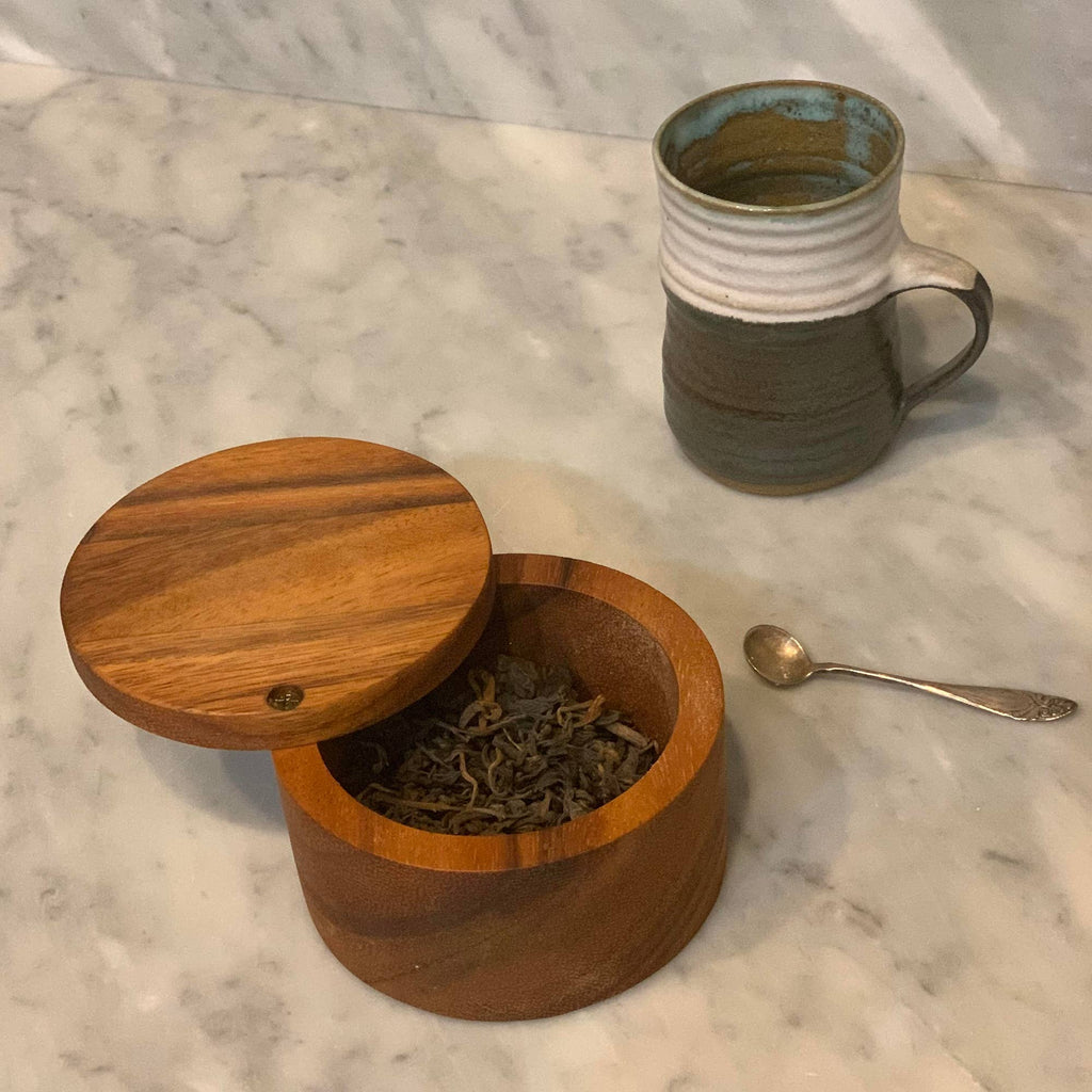 Ironwood Appalachian Salt Cellar, Acacia, 4" x 4" x 2.5"