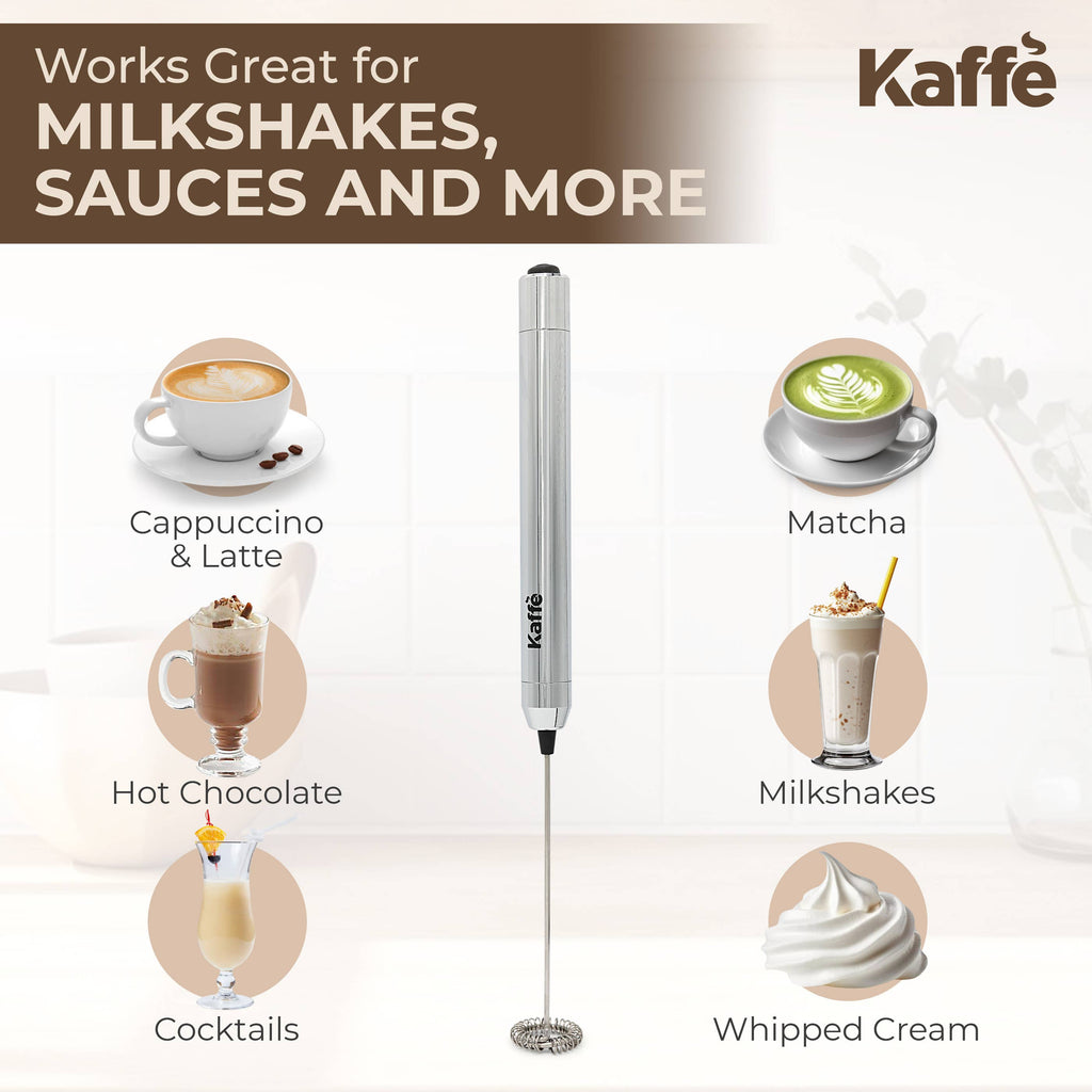 Kaffe Handheld Milk Frother Stainless Steel