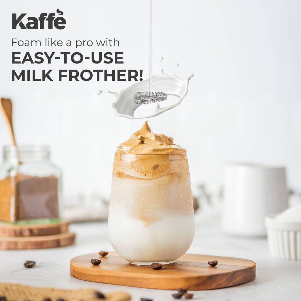 Kaffe Handheld Milk Frother Stainless Steel