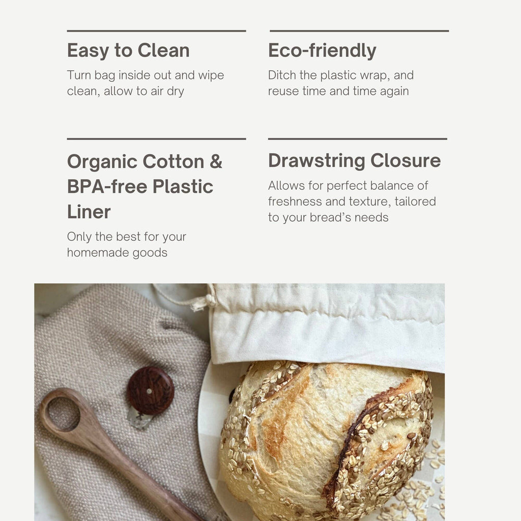 Reusable Bread Bag, Sourdough Storage and Tools, Bread Box