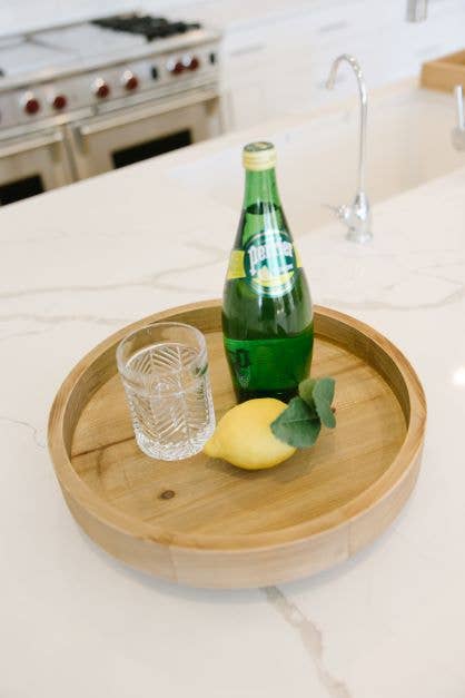 Wooden Lazy Susan Spin Tray for Kitchen Organization