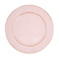 Pink Distressed 13" Charger Plate