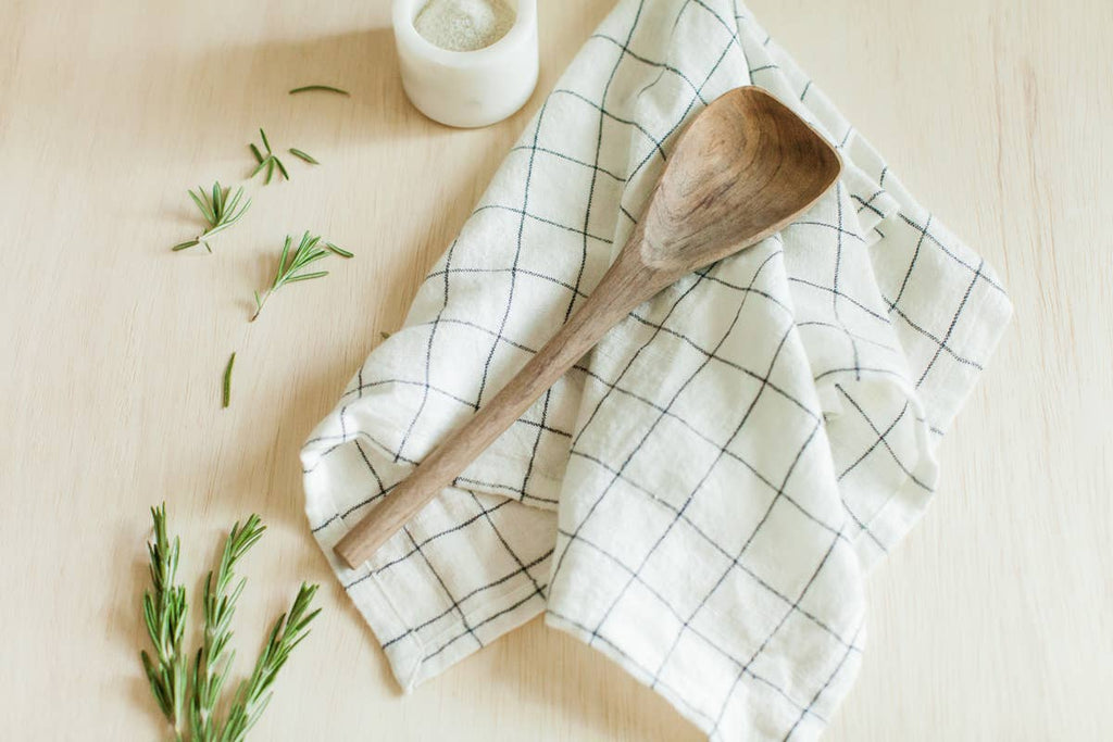 Stone Washed Linen Tea Towel