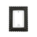 6x8 Scalloped Black Wood Frame