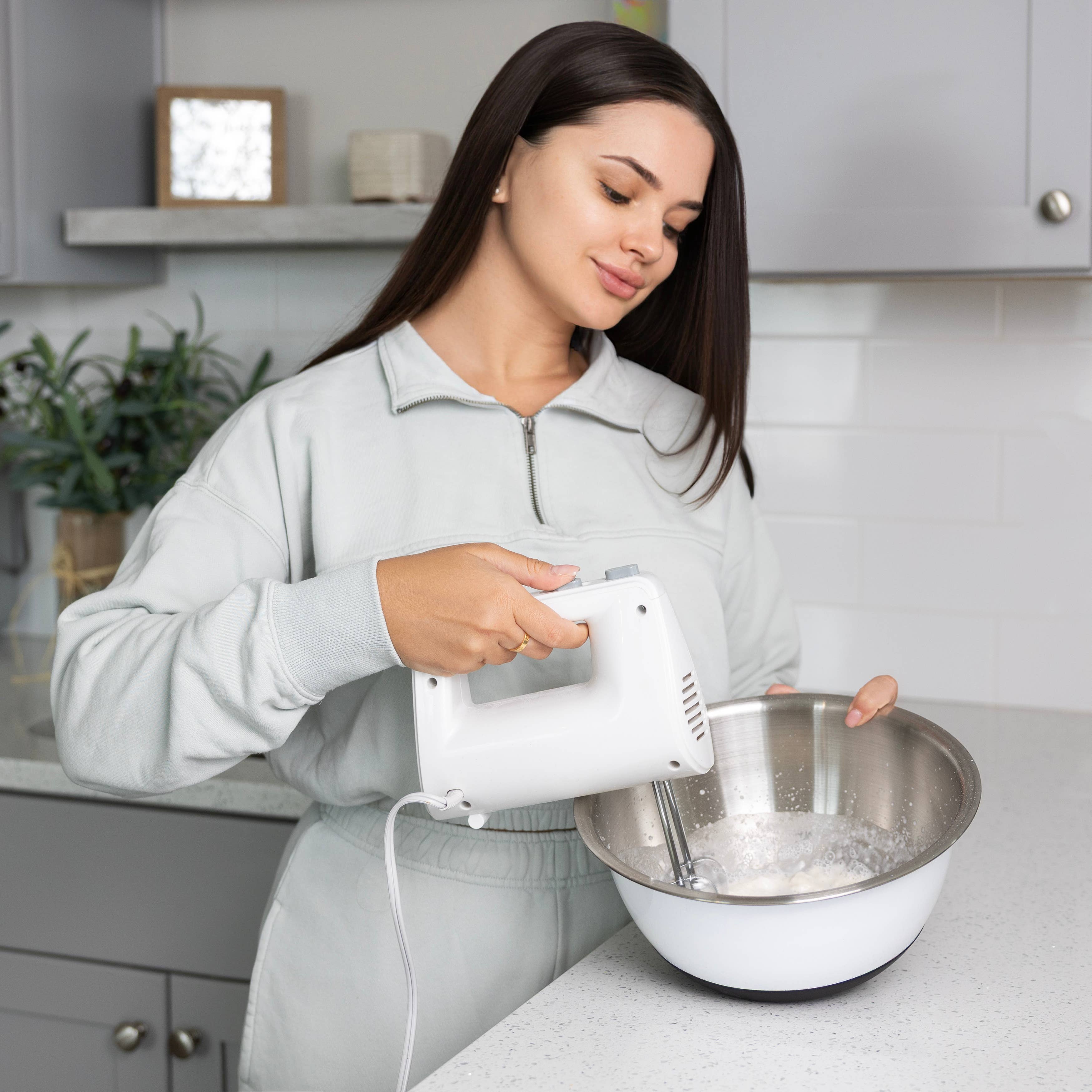 Fox Run White Stainless Steel Mixing Bowl, Set of 3