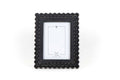 5x7 Scalloped Black Wood Frame