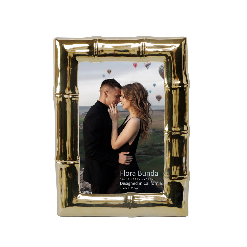5 x 7 Bamboo Ceramic Frame 9.625*7.625*0.5