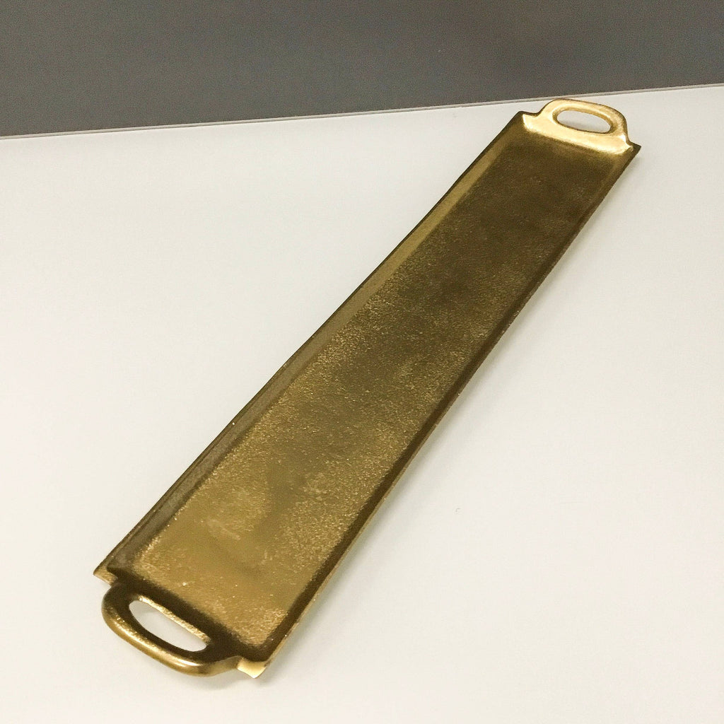 Gold Textured Tray with Handles