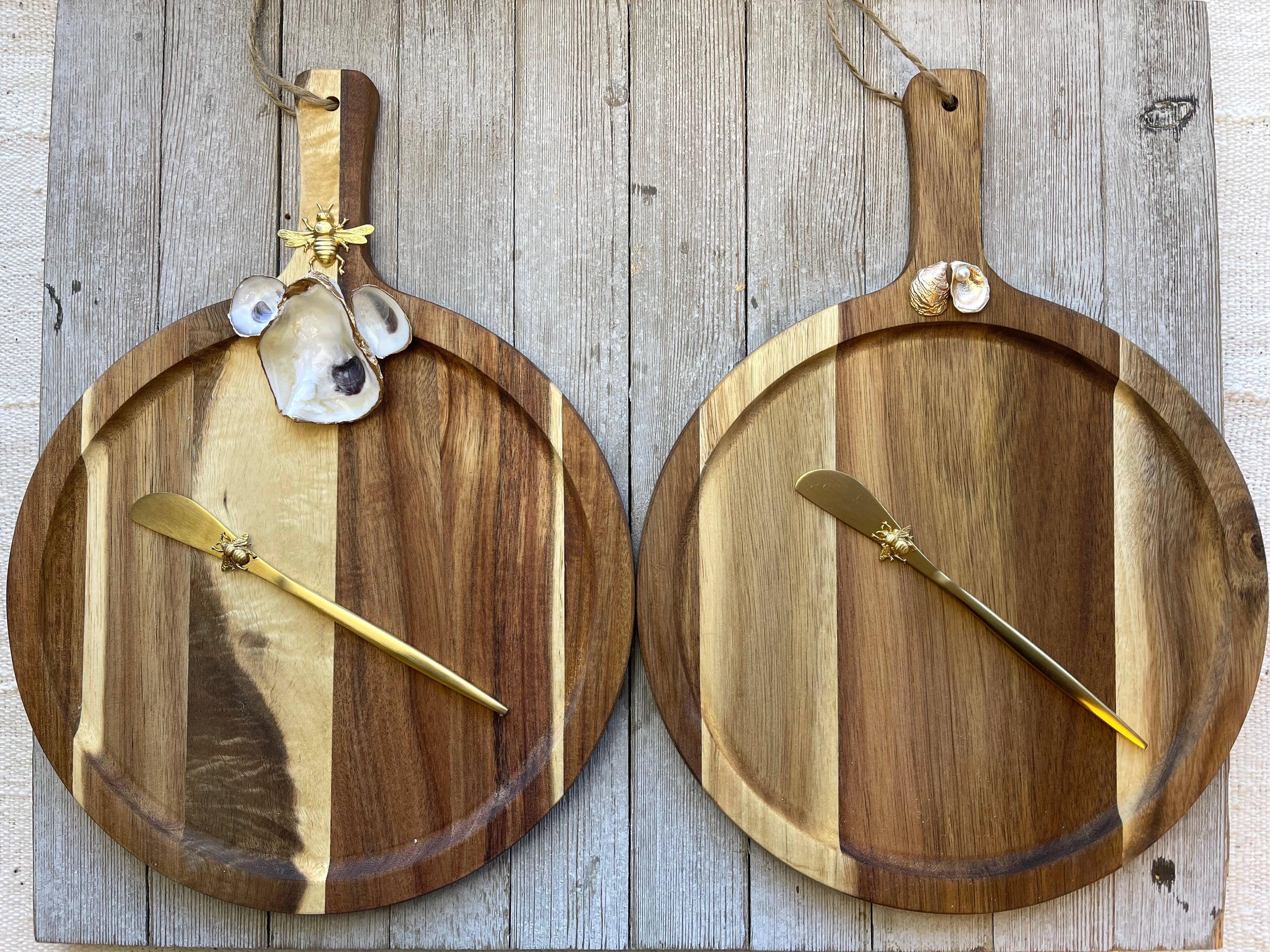 Round Wood Tray