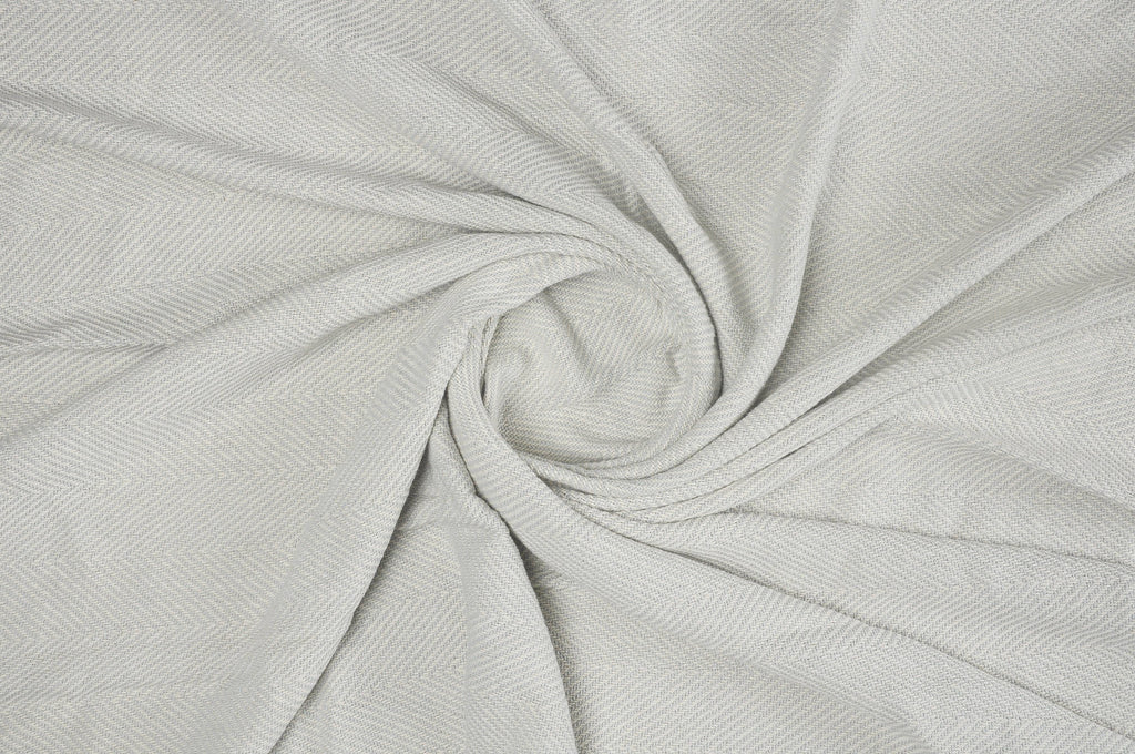 Slight Chevron Soft Gray Throw Blanket with Fringe